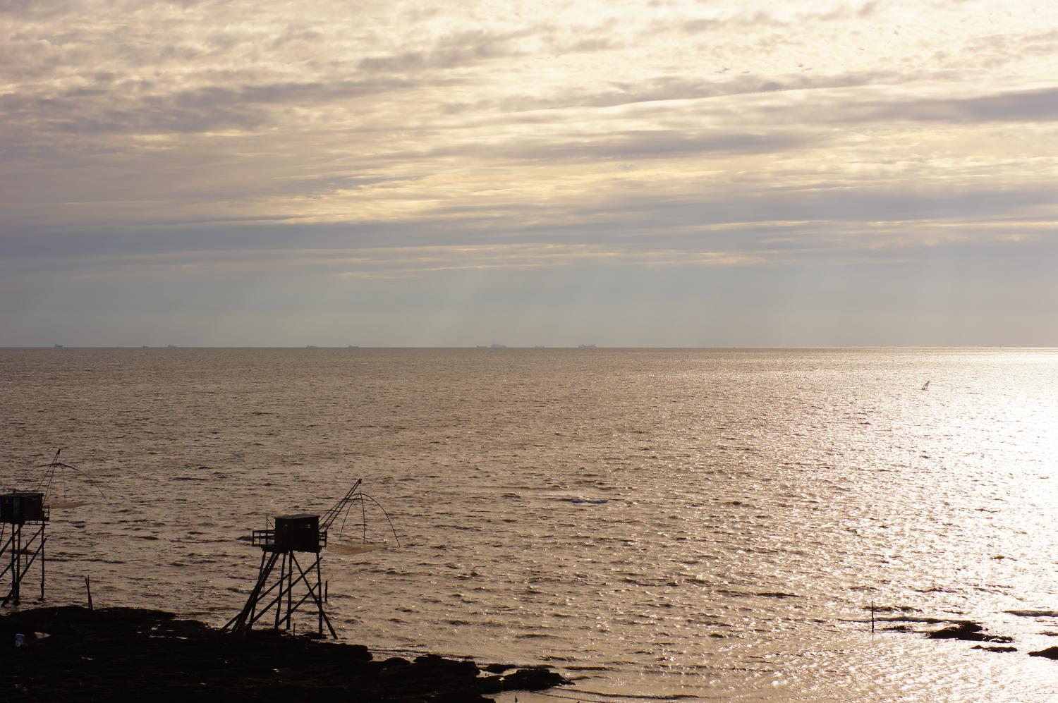 Couché de soleil sur Tharon Plage