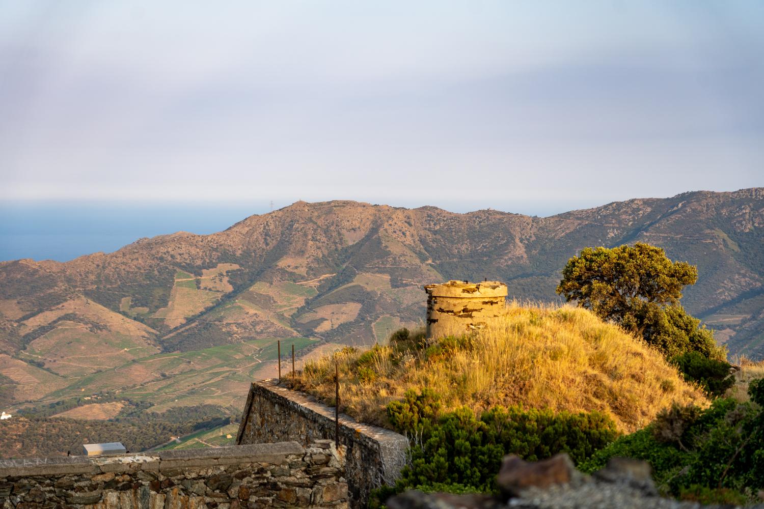 Sunset sur la batterie 500 de Port-Vendres