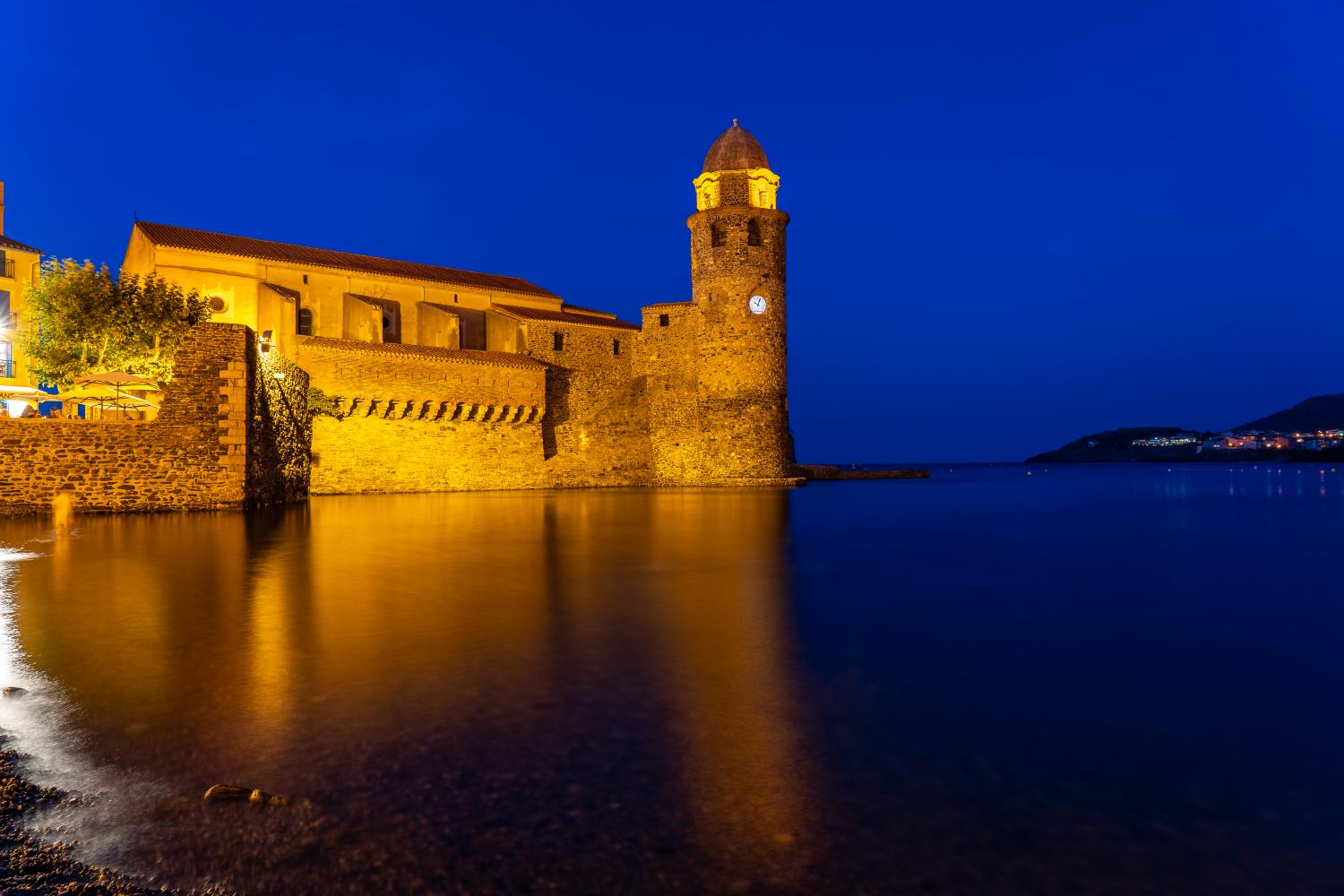 Eglise Notre-Dame-des-Anges by night