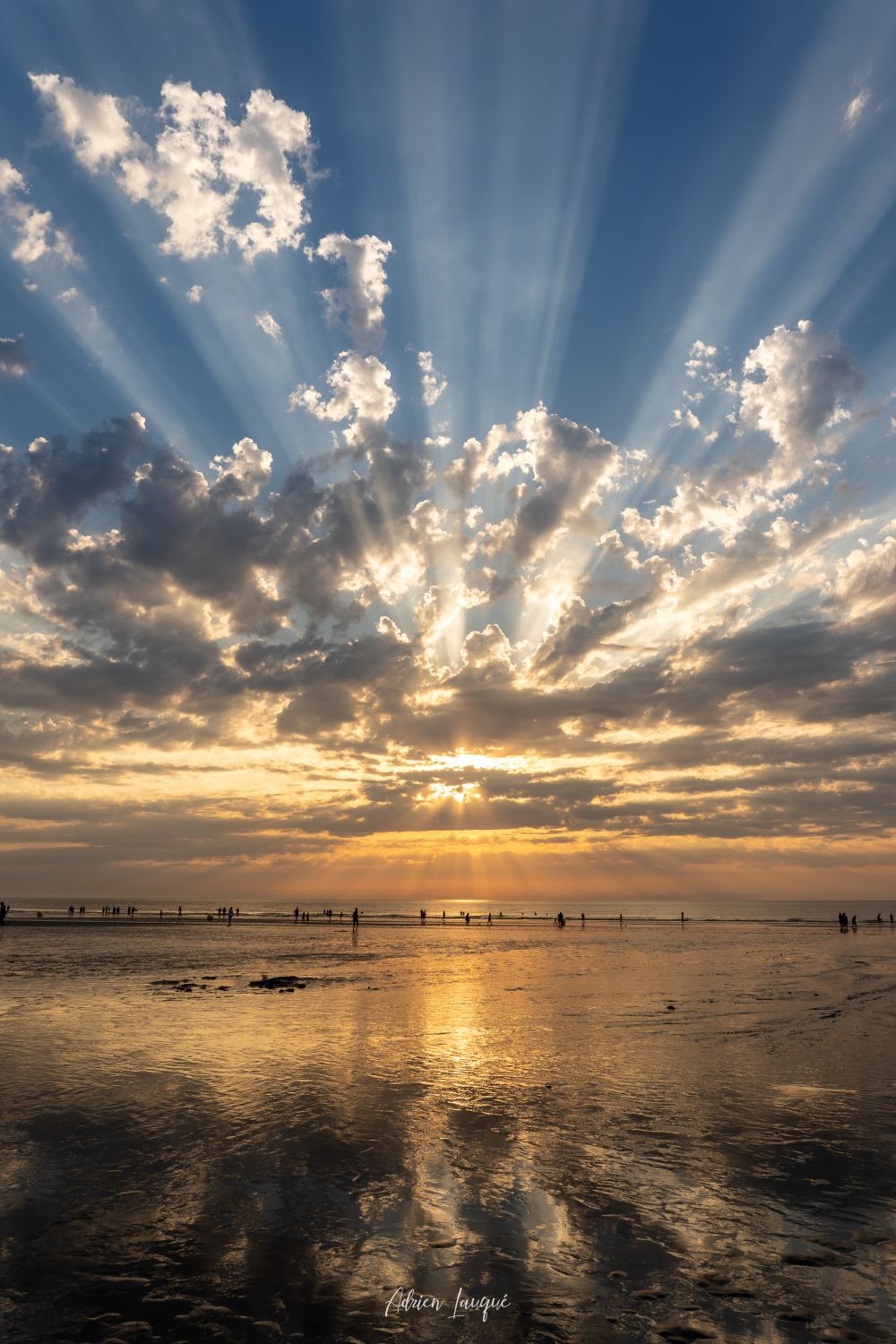 Rayons de soleil sur la plage de Deauville